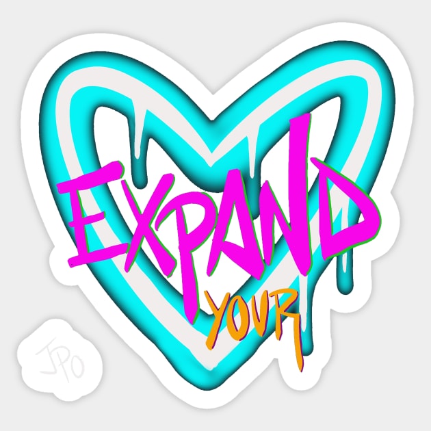 Expand Your Heart Sticker by JPOart